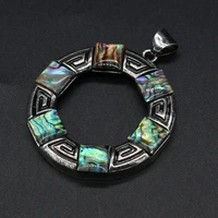 retro tibetan silver alloy pendants reiki heal round energy charms for jewelry making diy women or man necklace earrings