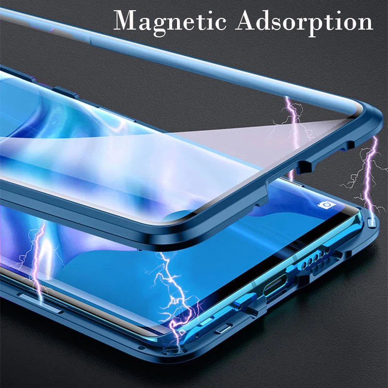 Полностью Магнитный чехол для телефона Huawei Mate 30 Pro 20X5G P30 P20 металлический