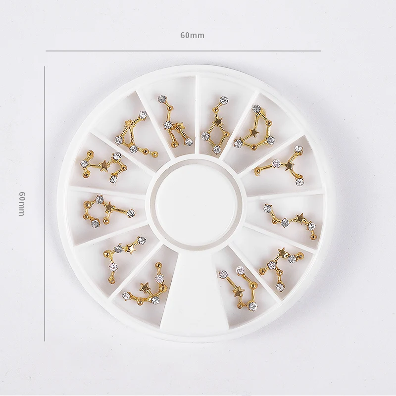 Украшения для ногтей маникюрный поворотный стол 12 созвездий серия сплав