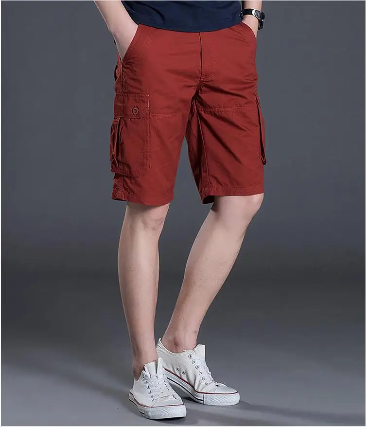 

Мужские военные карго шорты, новый бренд 2020, армейские камуфляжные шорты, мужские хлопковые свободные рабочие повседневные короткие штаны, ...