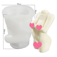 plump woman candle molds resin male body pregnant fat big buttocks soap silicone molds supply for plaster mould home decoration