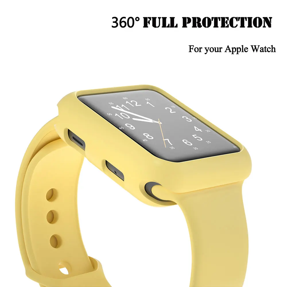 

silicone Case+strap for Apple watch SE band 44mm 40mm Sport loop wristband belt bracelet for apple watch 6 SE 5 4 band 38MM 42MM