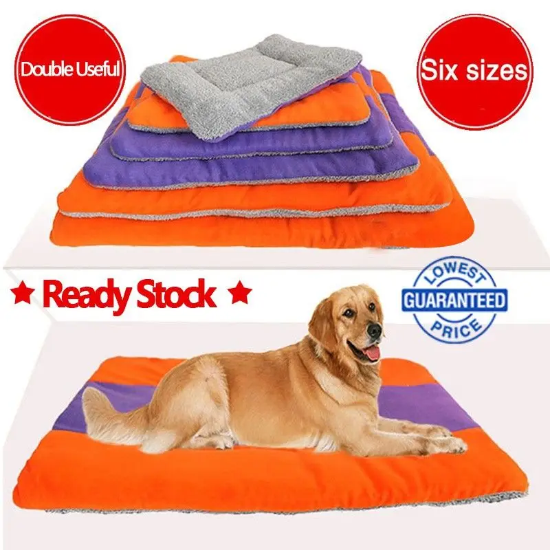 Мягкая фланелевая подстилка для собаки мягкая флисовая одеяло питомца кровать