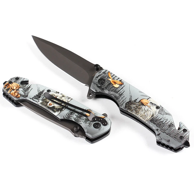 

Tactical EDC Knife 5CR13MOV Blade Camping Survival Folding Knife Outdoor Sports Training Knife Utility Pocket Tools