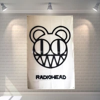 rock 56x36 inches large banner retro rock band logo poster cloth painting bar cafes hostel home decor