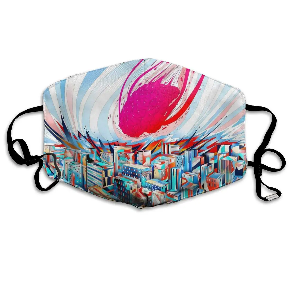 

Mouth Mask Brainstorming Print Masks - Breathable Adjustable Windproof Mouth-Muffle, Camping Running for Women and Men