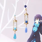 Аниме Чехол изучение ванитас серьги нет карата реквизит для косплея синие кристаллы песочные часы светящиеся серьги для унисекс ювелирные изделия подарок