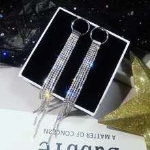 Популярные серьги из серебра 925 пробы с зеркальной кисточкой модные