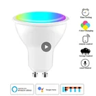 Tuya Wifi умный светодиодный светильник лампы Gu10 4 Вт Точечный светильник приложение Smart Life RGBCW голос Управление приложение Дистанционное Управление для Alexa Google Home