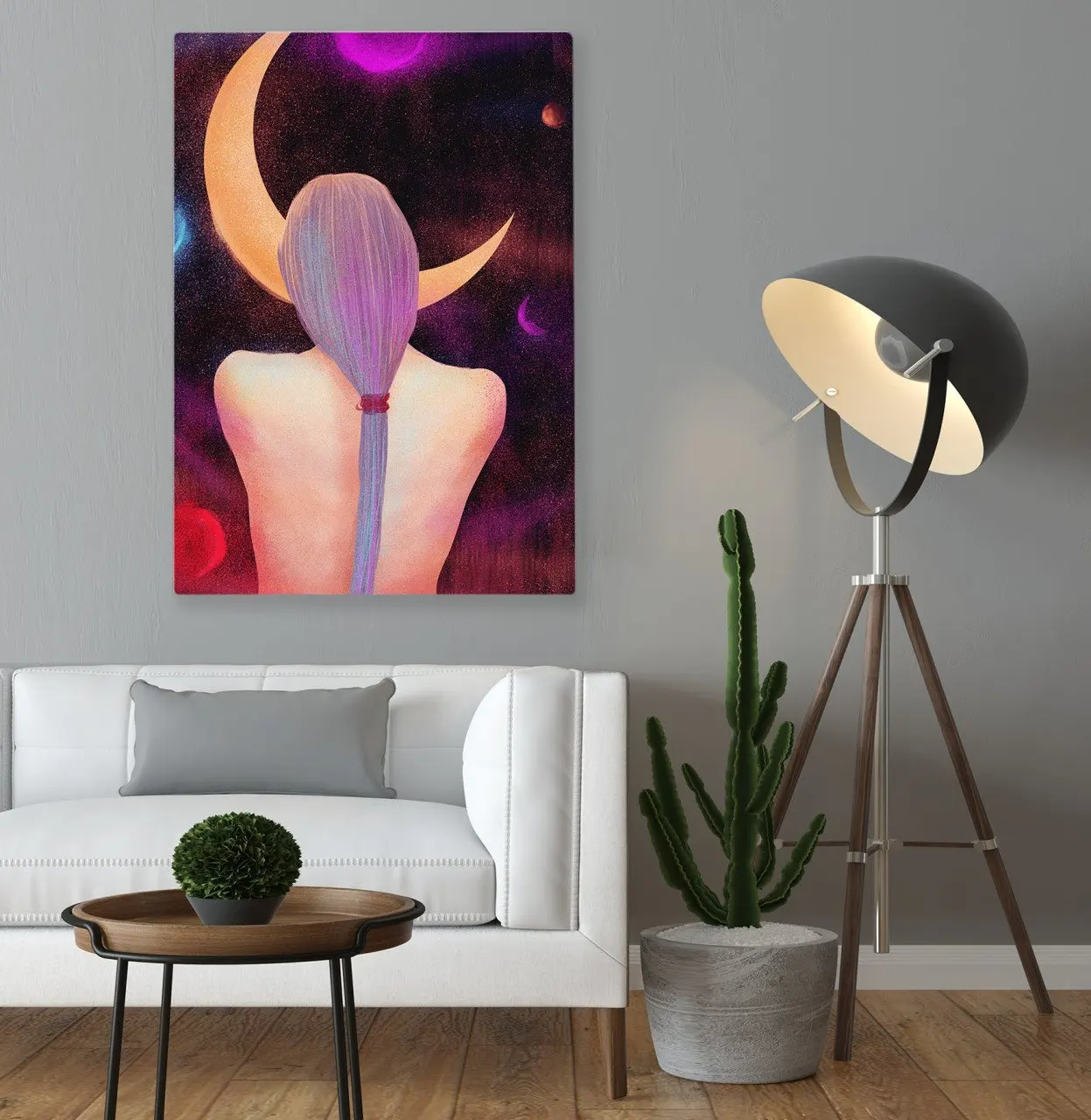 

BK Home Month and Women Modern Art Design Canvas Table 70x100cm
