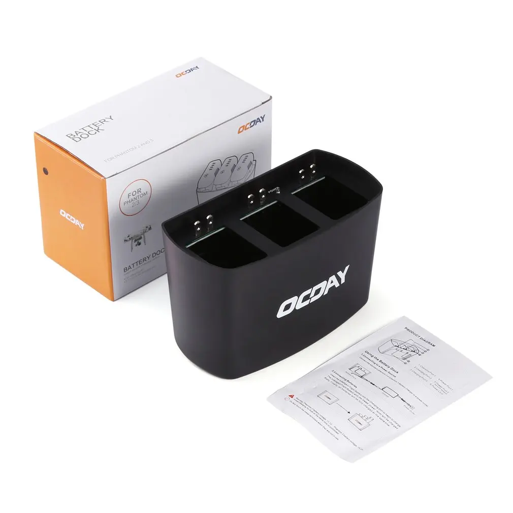 

In Stock 3 In 1 3 Port Battery / Fast Charge Hub Charging Dock For DJI for Phantom 2 / 3 Intelligently Charge up to 3 Batteries