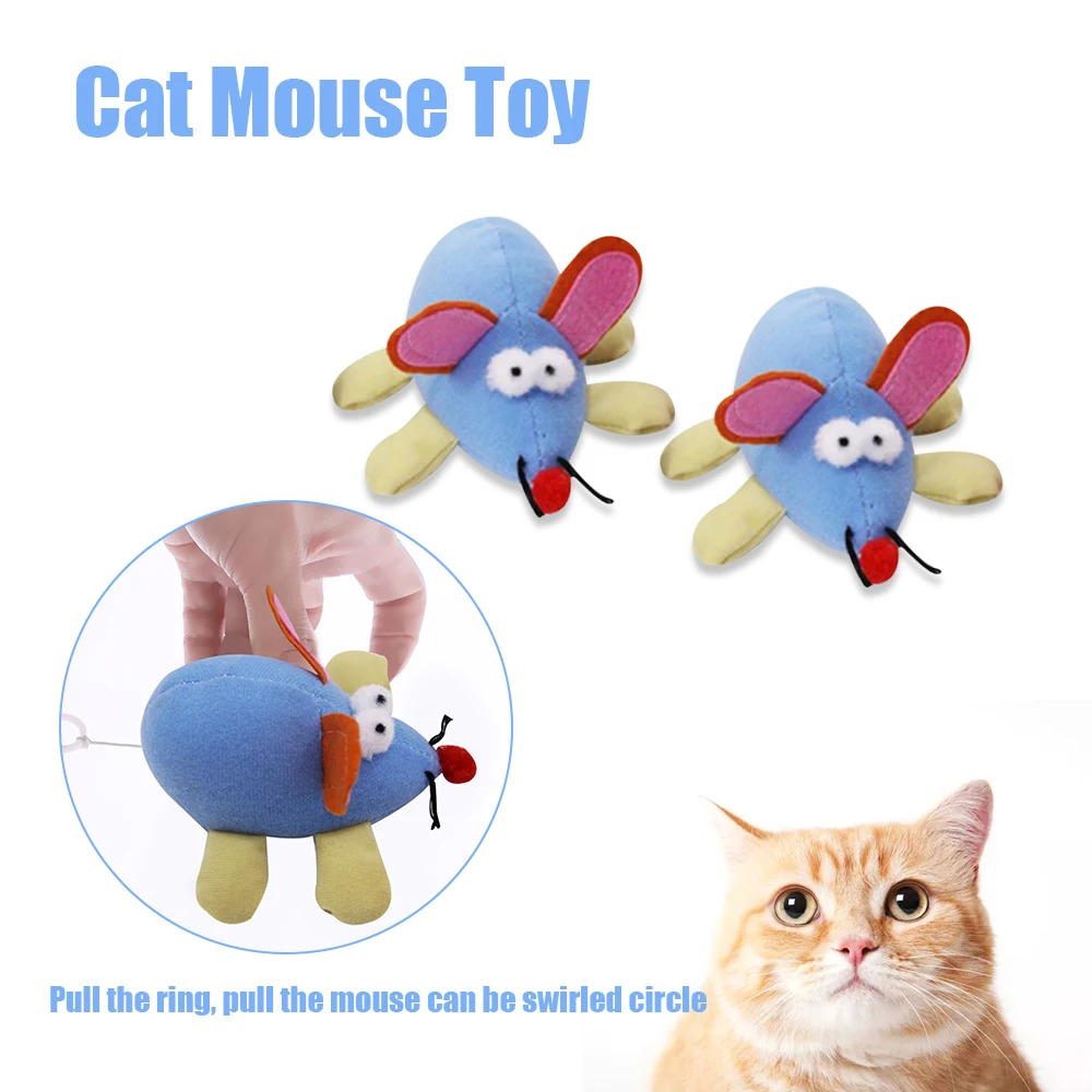 Милая игрушка для питомца плюшевая Большое Ухо ложная мышь мини интерактивная