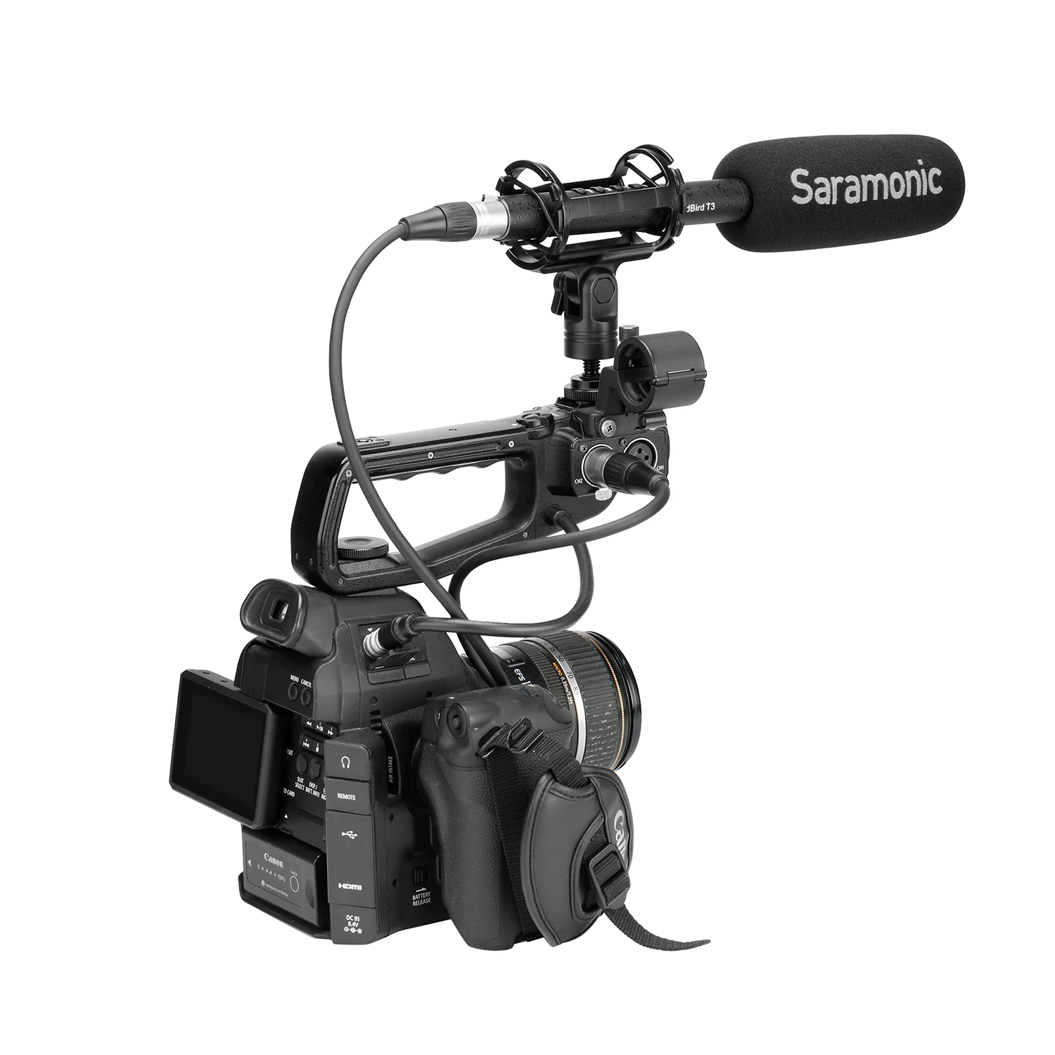 Кардиоидный конденсаторный микрофон Saramonic SoundBird T3/T3L для киносъемки ENG запись