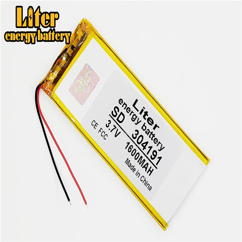 

304191P 3.7V KEBE 1600MAH LI- ION POLYMER battery for china clone S6 S9600 MTK phone