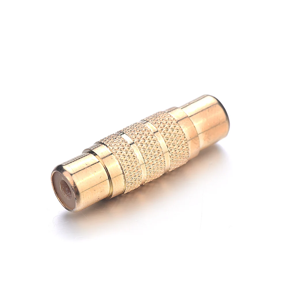 2 шт./лот RCA гнездо к разъем AV Аудио Видео соединитель Адаптер F/F медные разъемы |