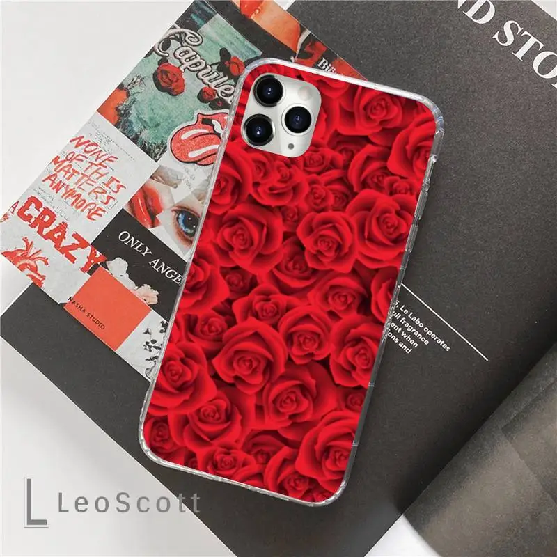 

Rose flower pink sexy love romantic Phone Case For iphone 12 5 5s 5c se 6 6s 7 8 plus x xs xr 11 pro max