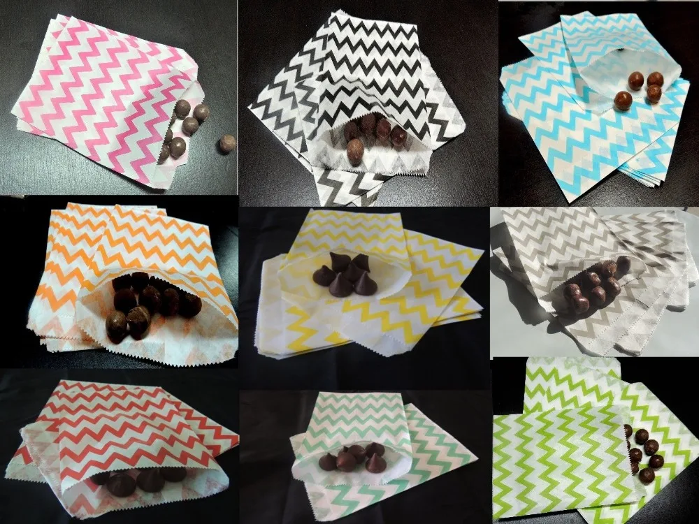 Бесплатная доставка 1000 шт. разноцветных пакетов для конфет упаковки попкорна