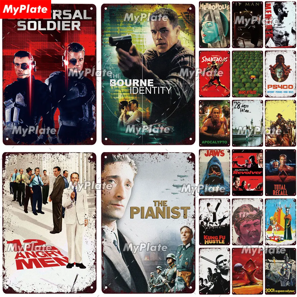 Научная фантастика кинопостер металлический знак ВИНТАЖНАЯ фотография