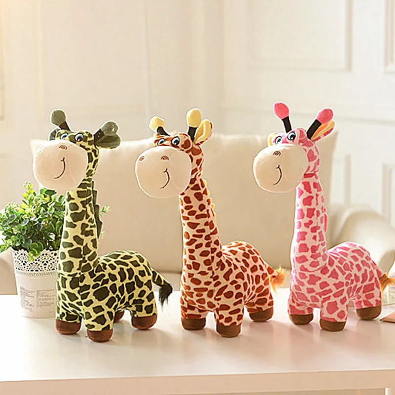40 см Плюшевые игрушки жирафа милые мягкие куклы животных кукла имитация