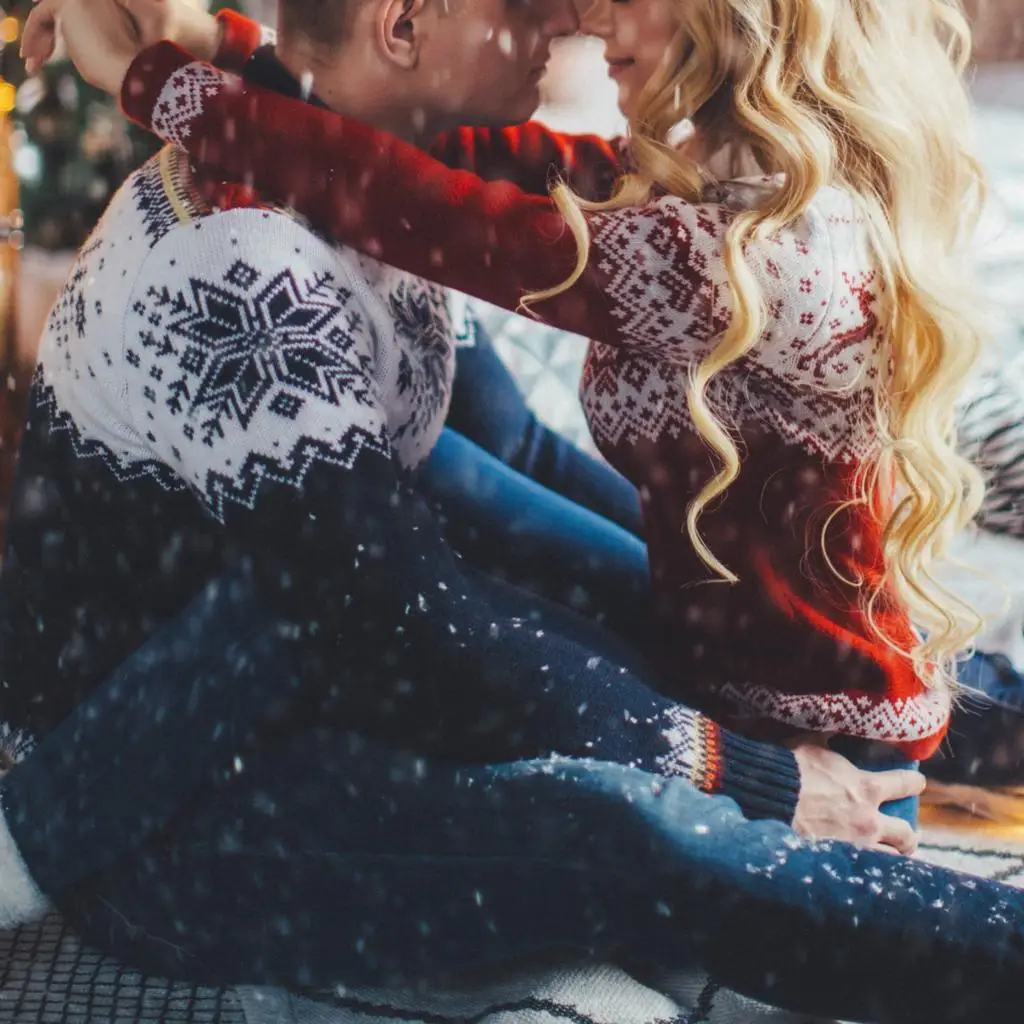 

Women's Sweater Man's Sweater Christmas Couple Knitted Sweater Sweater Oversize For Autumn Winter