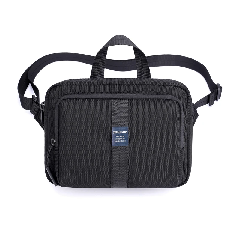 

Handbag Casual Men Large Capacity Crossbody Bag Multi-Function Outdoors Messenger Bags Male Hip Waist Pack Balck Chest Pouch