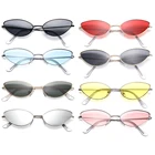 Солнцезащитные очки женские, в стиле ретро, с маленькой оправой, UV400, для лета, 2021