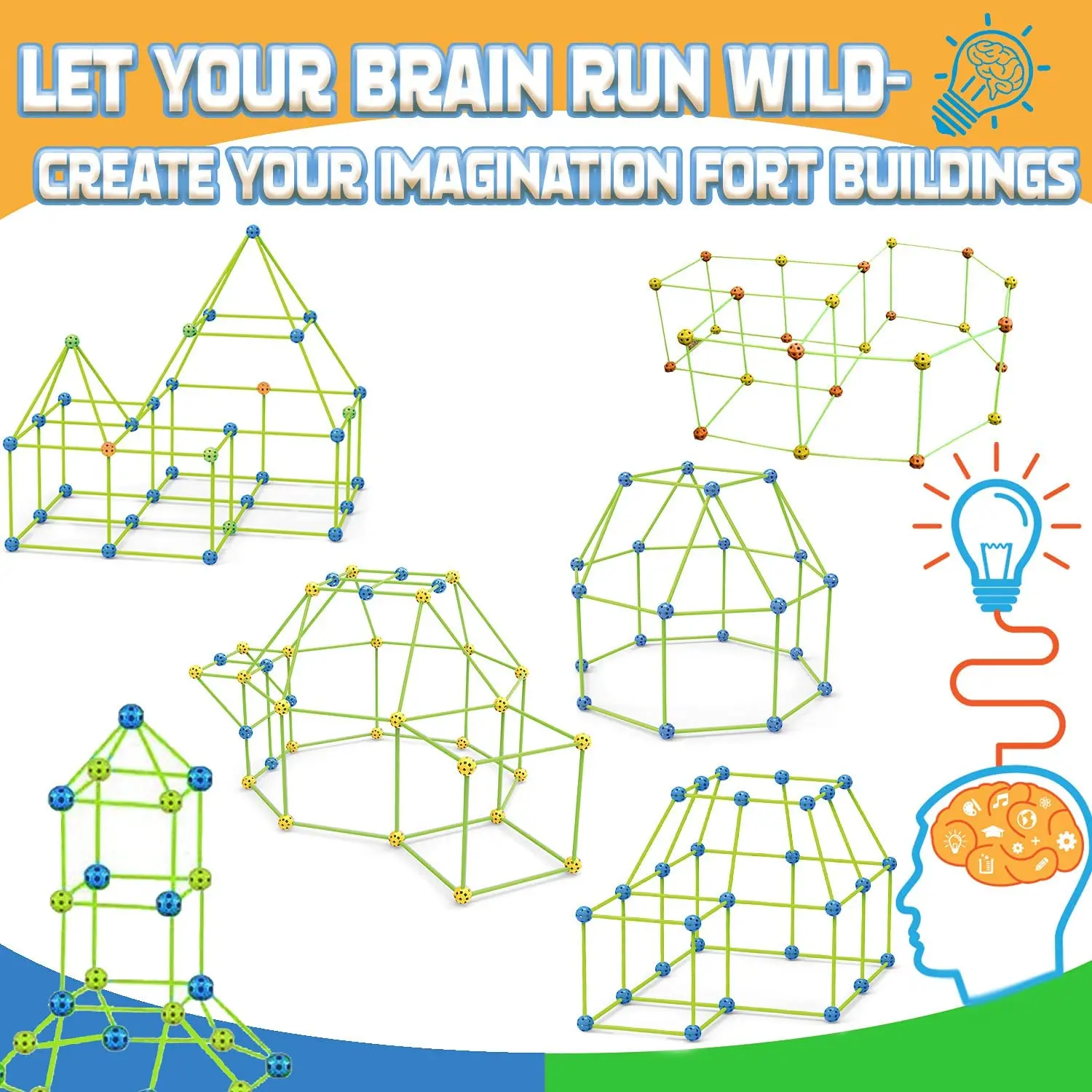Детские форт строительный мининабор светится в темноте строительные наборы