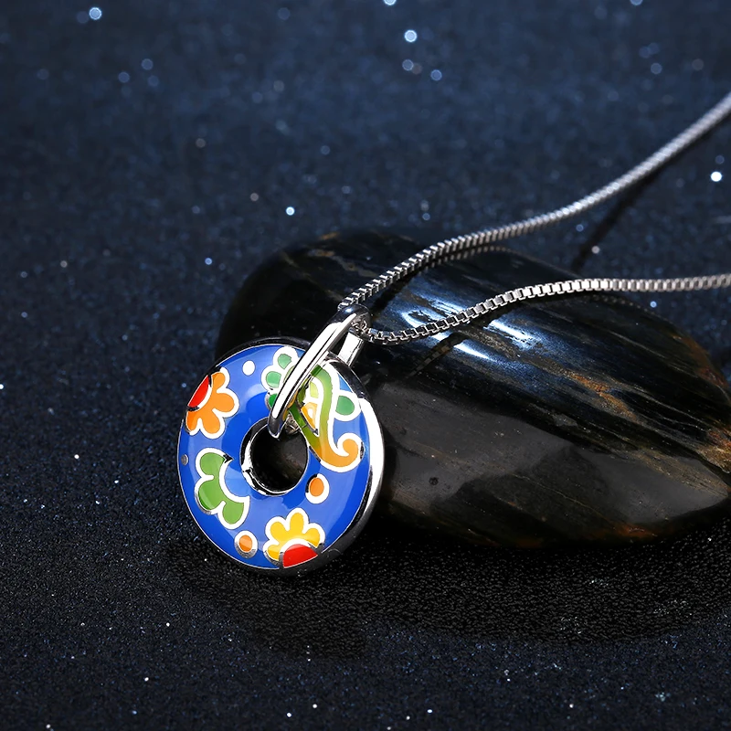 Женское ожерелье с подвеской из серебра 925 пробы | Украшения и аксессуары