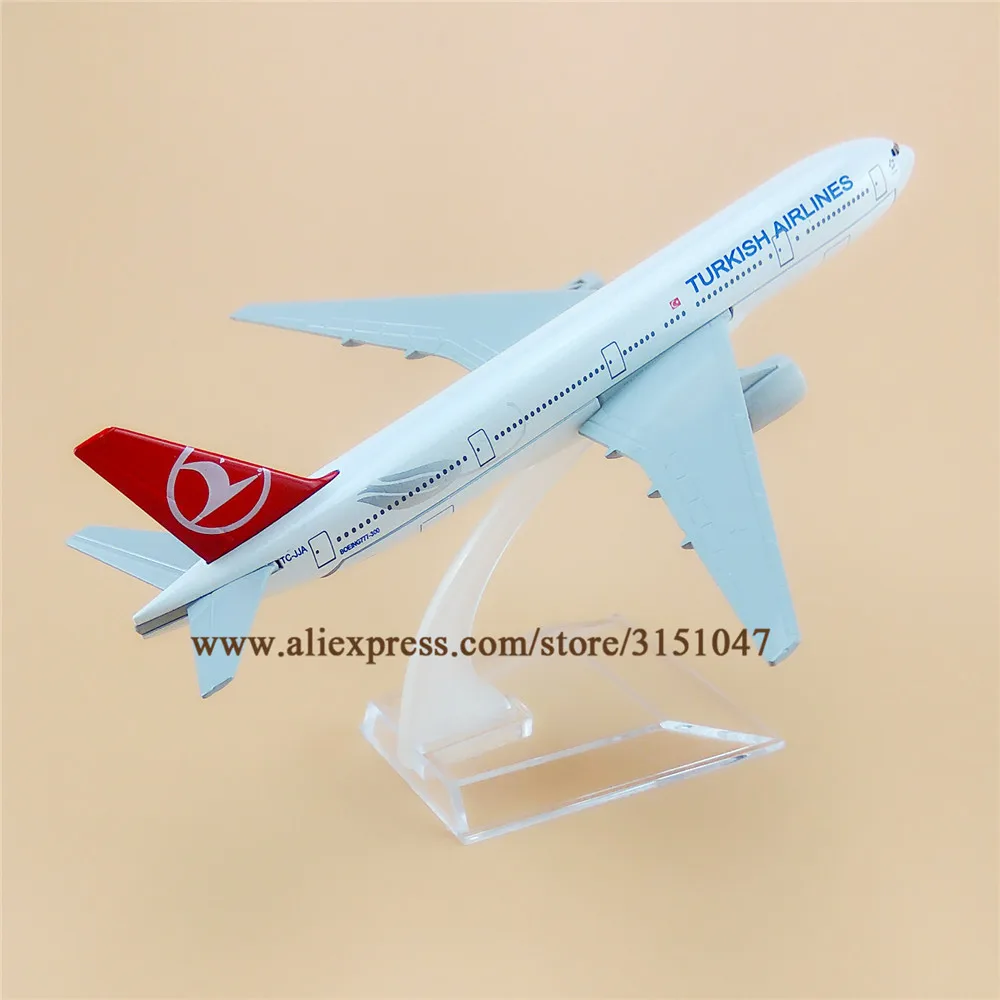 16 см модель воздушного самолета из металлического сплава TURKISH Airways Boeing 777 B777 Airlines с