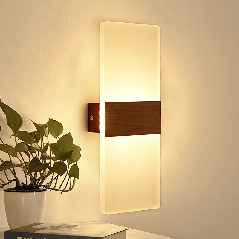 

Modern LED Wall Lamp Light Fixture Indoor Wall Sconce Minimalist Stair Bedroom Bedside Living Room Home Hallway Lighting