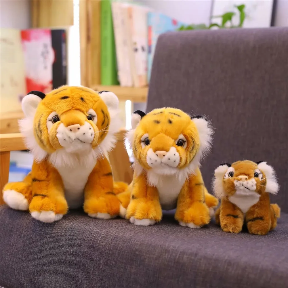 Милый мультфильм моделирование в форме тигра плюшевые игрушки куклы Мягкие