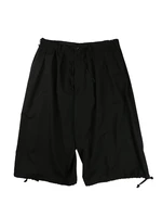 mens new fashion trend designers drawstring wide leg loose large size cropped pants japanese design bloomers