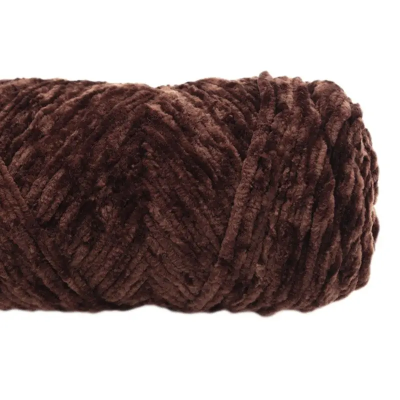 

Velvet Chenille Yarn for Hand-Knitted Crochet Thread DIY Craft Scarf Sweater H3CF