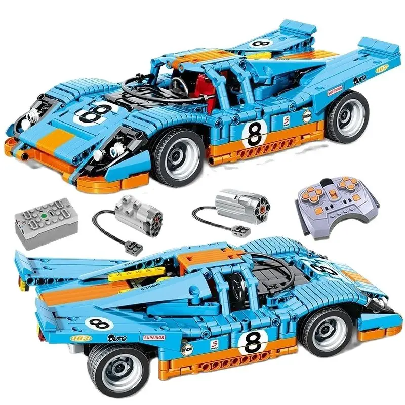 

784 шт., Детский конструктор «скоростной гоночный автомобиль», 1:14