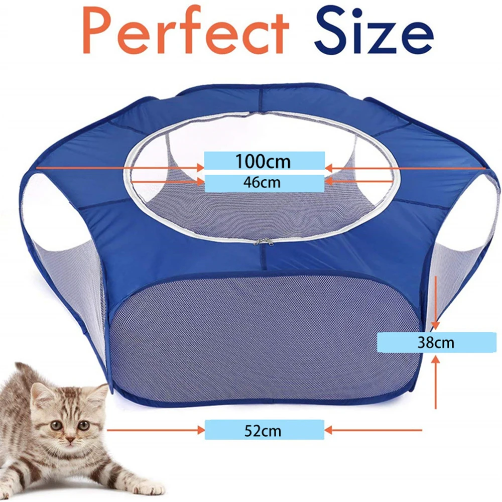 

For Pet House For Dogs Cats Tent Folding Kennel Dog Fence Rabbit Cage Playpen Outdoor Game For Puppy Kitten Small Animals