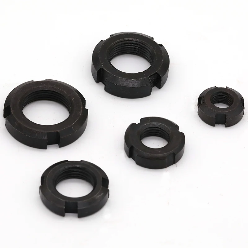 

Slotted locking round nut locking four-slotted nut and cap M10*1---M60*2