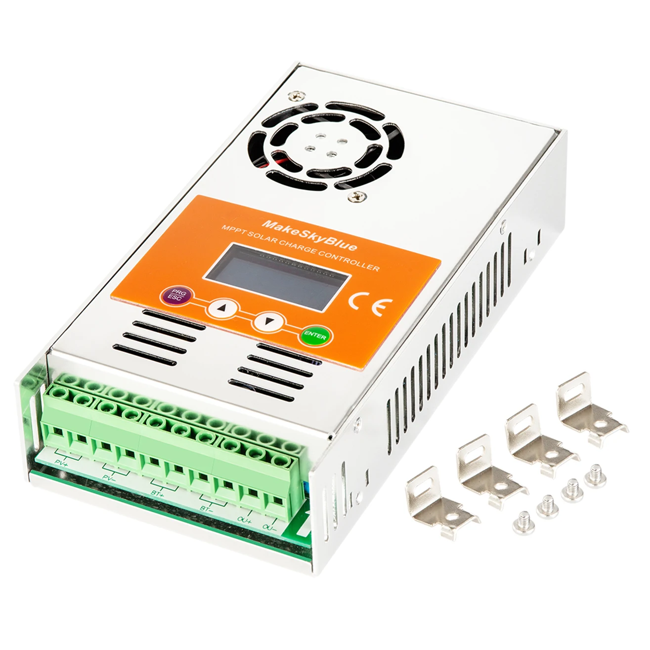 MakeSkyBlue MPPT Контроллер заряда 30A 40A 50A 60A 100A 120A для 12 в 24 в 36 в 48 в 72 в 96 в система версия V118 ЖК-дисплей