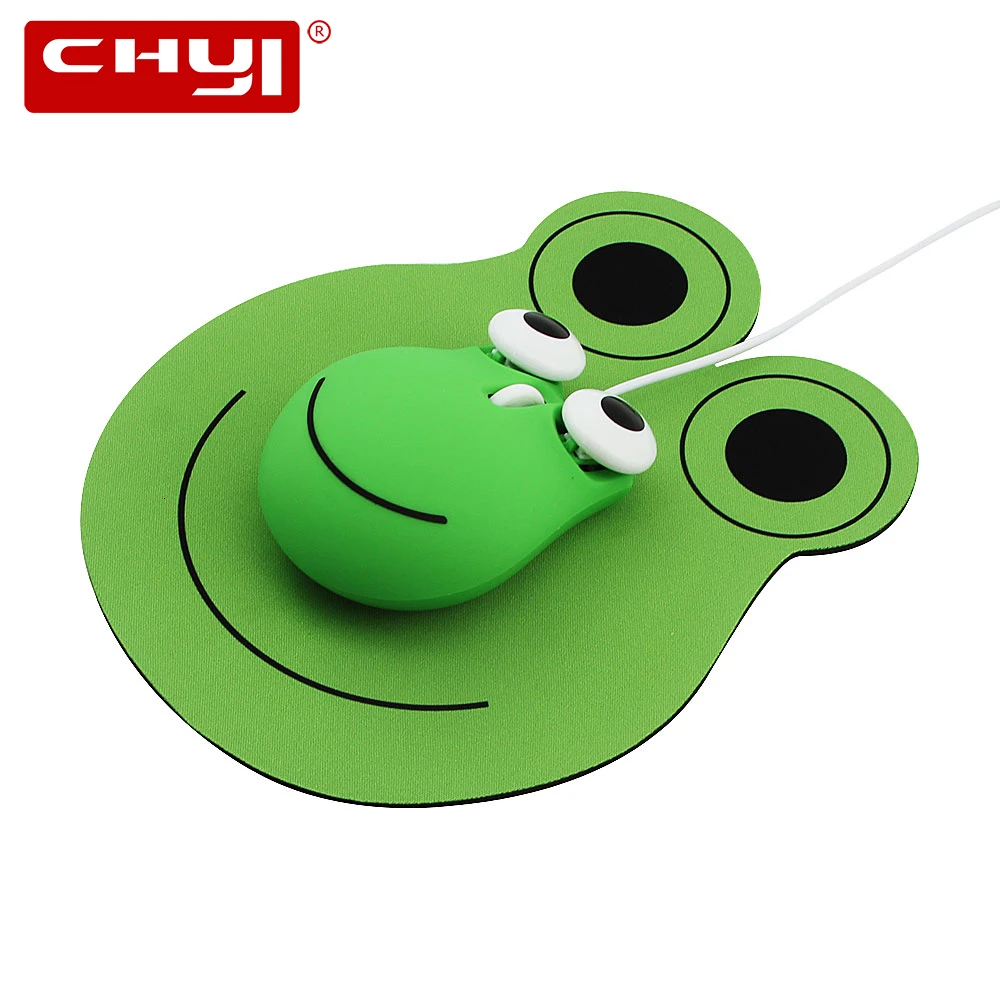 

USB-мышь CHUYI с подставкой, 1600DPI, в форме животных