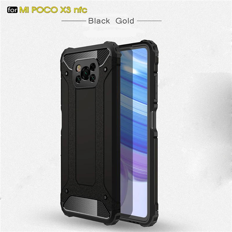 

Rugged Armor Shockproof Case For Xiaomi Poco X3 NFC F2 Pro M2 X2 Redmi K30 Ultra Phone Bumper For Poco X3 NFC Back Cover