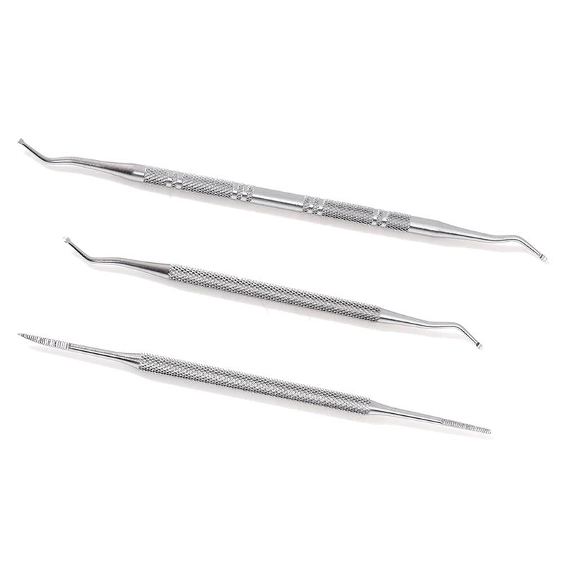 

3pcs Hook Ingrown Double Ended Ingrown Toe Correction Lifter File Toe Nail Care Manicure Pedicure Toenails Clean Foot Care Tool