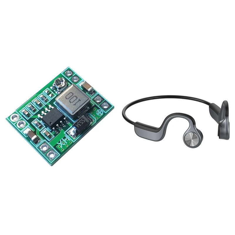 Mp1484En Model Aircraft Step-Down Dc-Dc Power Supply Module Synchronous with Gray E9 Bone Conduction Bluetooth Headset | Электроника