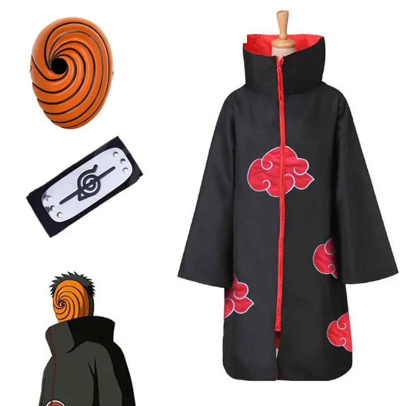 Костюм для косплея Akatsuki с длинным рукавом накидка на Хэллоуин карнавал Забавный