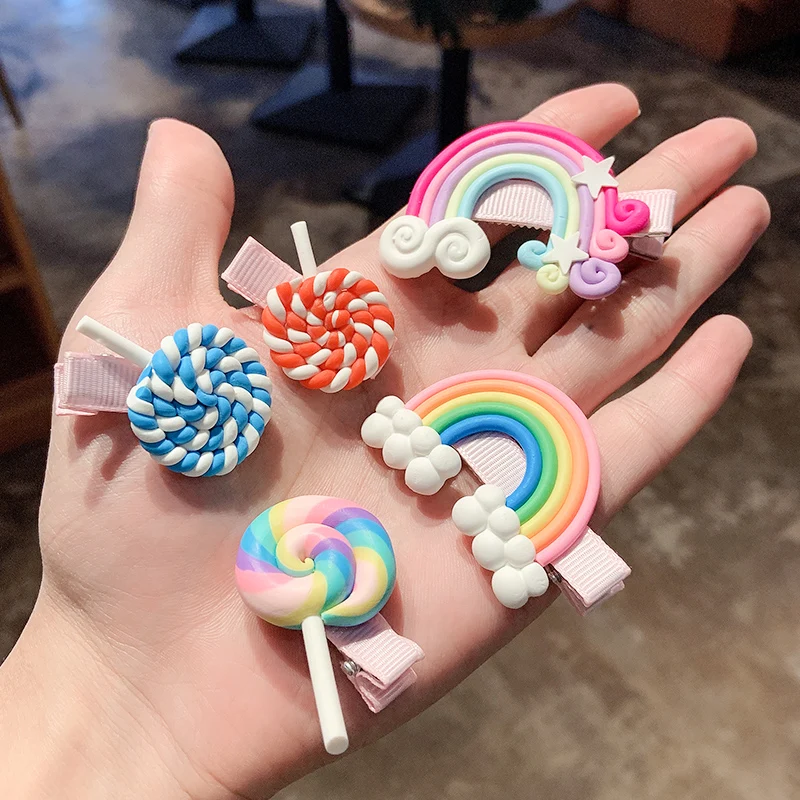 3 шт./компл. радужные заколки для волос аксессуары детей | Аксессуары одежды