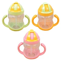 newborn baby girl boy mini cup with handles baby straw non toxic cup children infant training drinking bottle