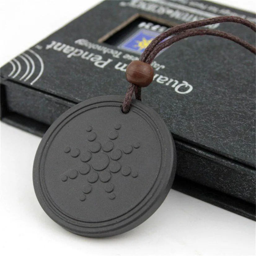 

Volcanic Stone Energy Pendant Necklace Male Vintage Relief Sunflower Rope Chain Quantum Orgone Energy Men's Gift