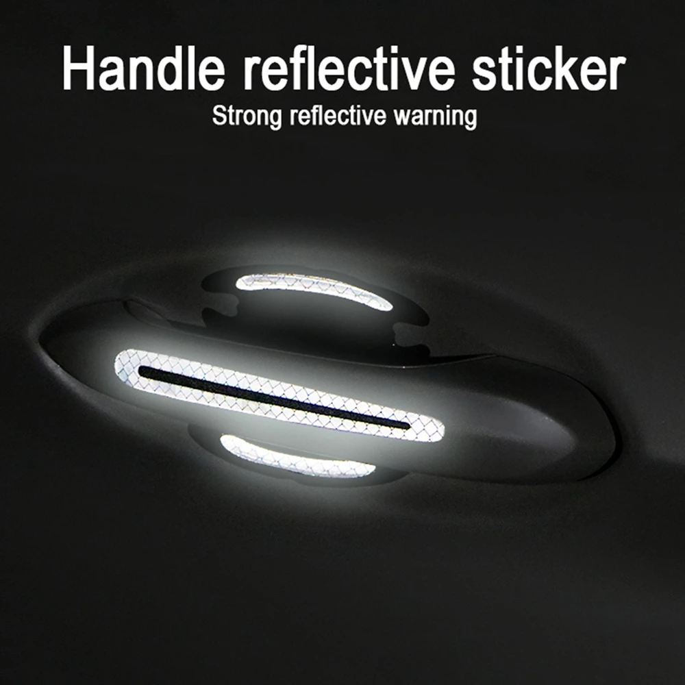 4 шт. светоотражающие полосы на дверную ручку автомобиля | Автомобили и мотоциклы