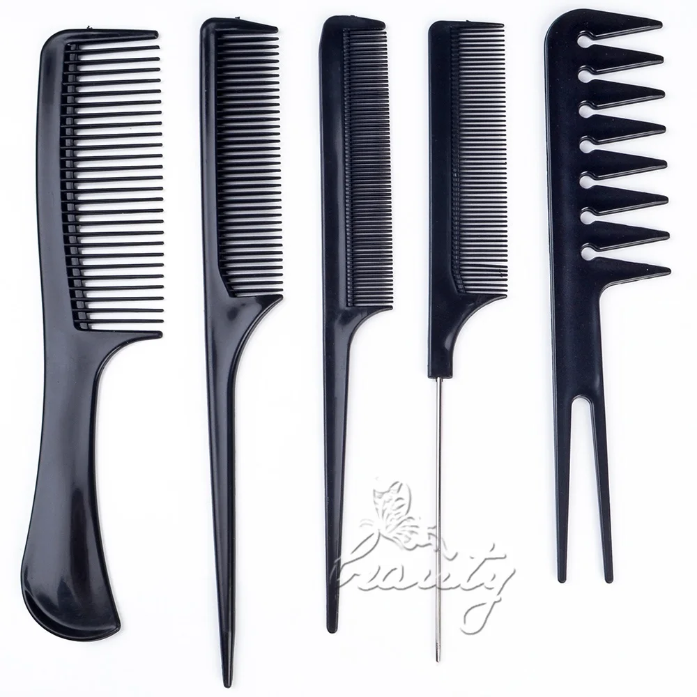 10 шт./компл. профессиональные расчески для волос Парикмахерская пластиковая