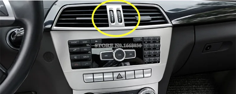 Внутренняя консоль с регулировкой вентиляции крышка ручки для Benz C класса W204 S204