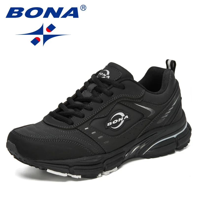 

BONA 2021 New Designers Casual Men Shoes Comfortable Male Trendy Sneakers Popular Leisure Footwear Mansculino Action Leather