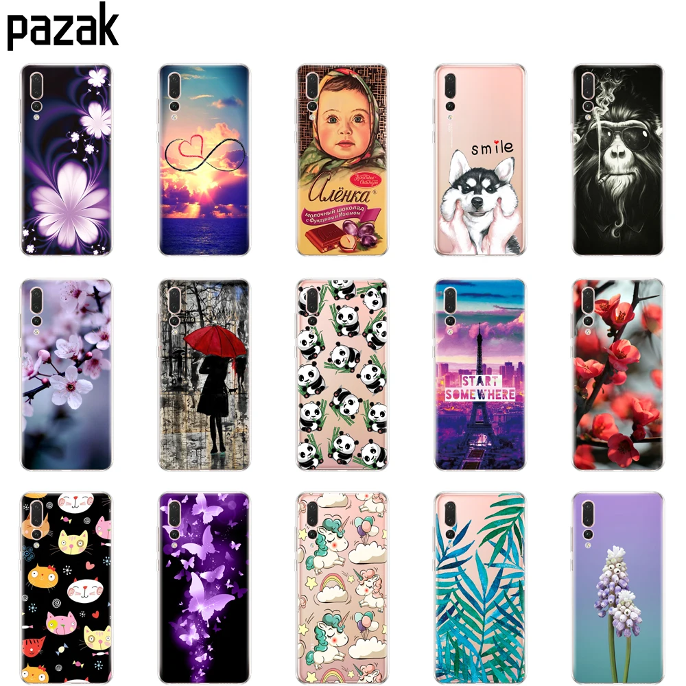 Силиконовый чехол для 5,8" huawei p 20 Lite huawei p 20 pro Чехол для huawei p 20 задняя крышка для телефона мягкий защитный прозрачный чехол из ТПУ